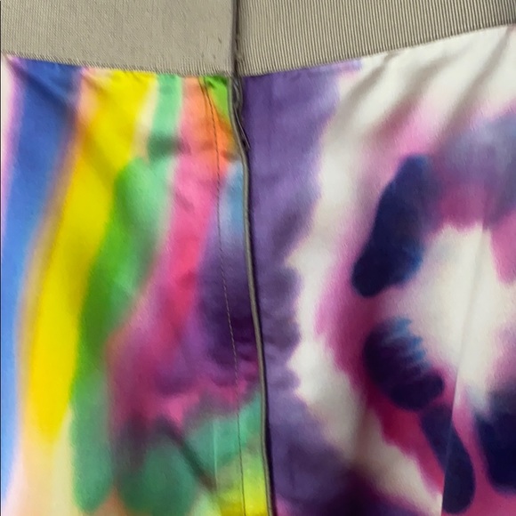 DOLCE & GABBANA Euro 42 Multi Satin Skirt - Picture 5 of 8